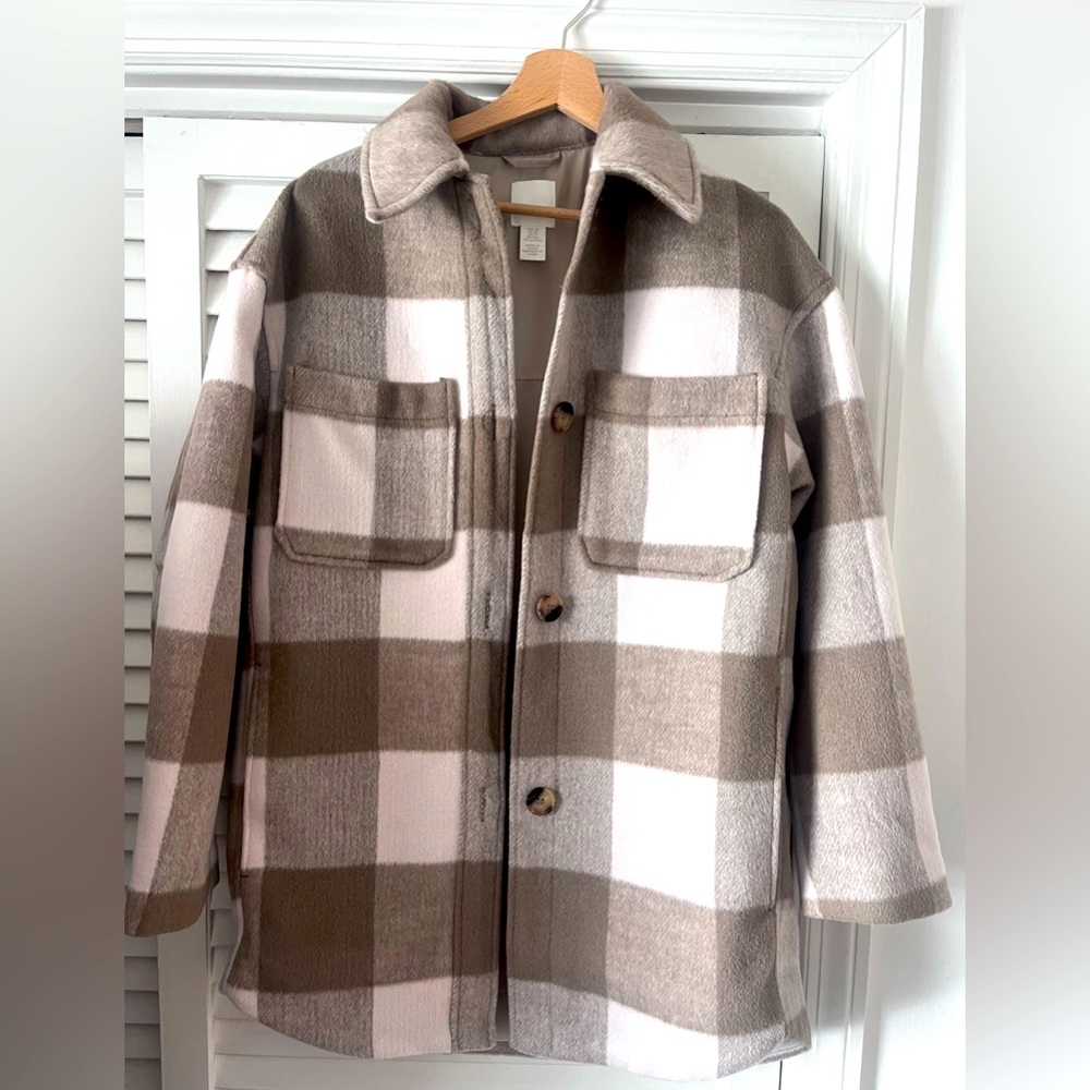 Plaid oversized H&M jacket